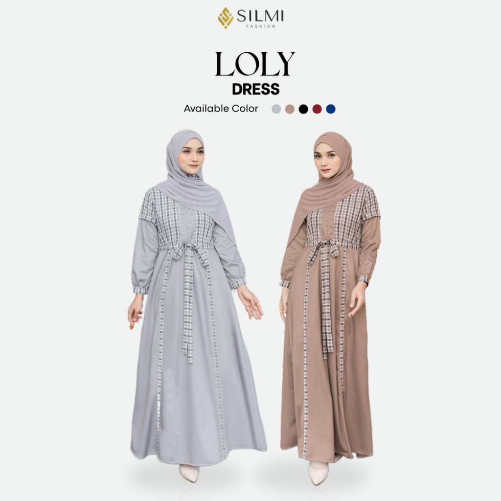 Silmi | Loly Dress - Gamis Remaja Korean Style - Gamis Daily Remaja