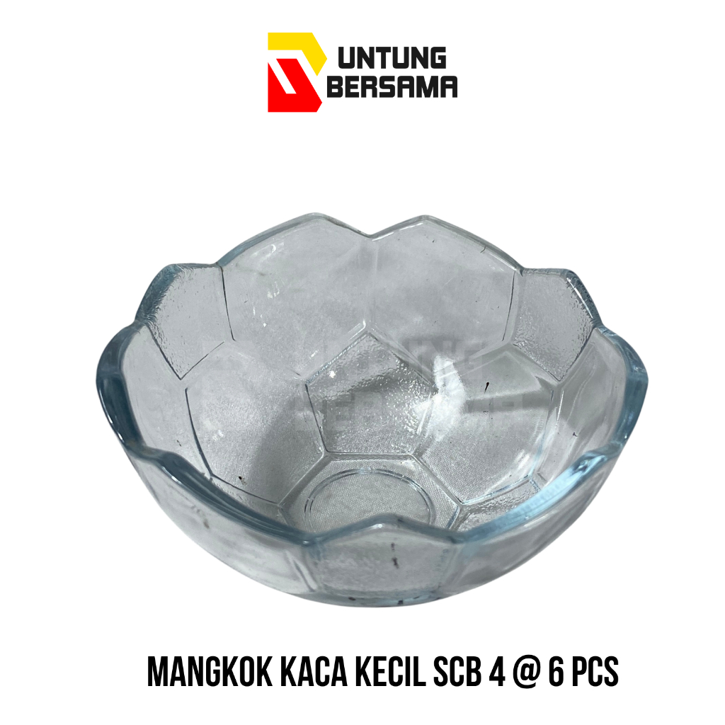 [6 PCS] MANGKOK KACA KECIL SCB 4 / MANGKOK DESSERT / MANGKOK SAMBAL / SOUVENIR
