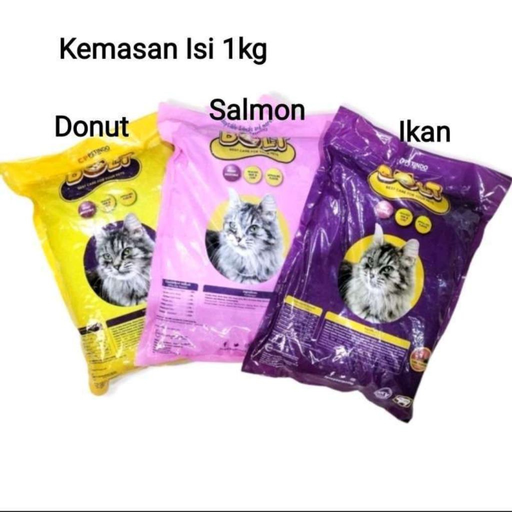 Bolt Makanan kucing 1 kg - Pakan kucing BOLT