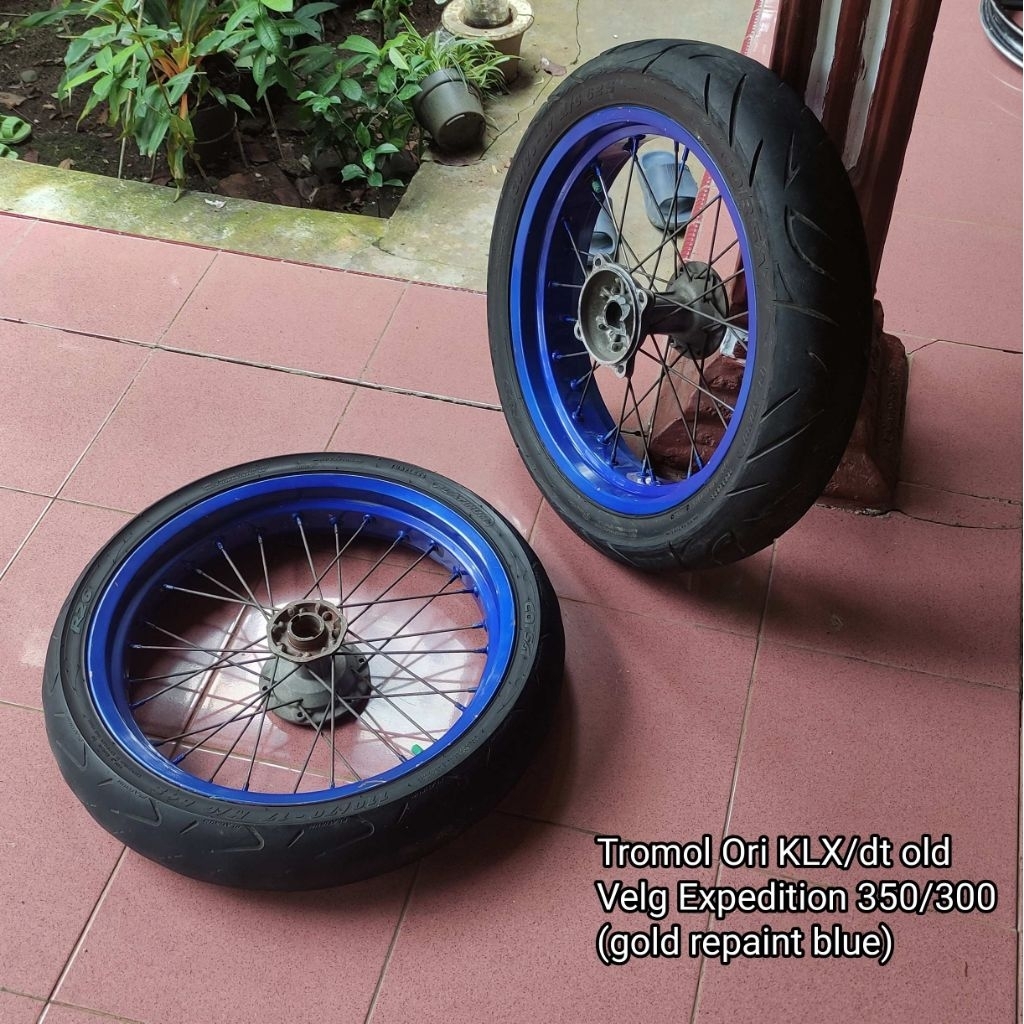 Wheelset Supermoto Klx Expedition 350/300 Wheelset dtracker new Velg Supermoto Velg Sumo Velg klx Ve
