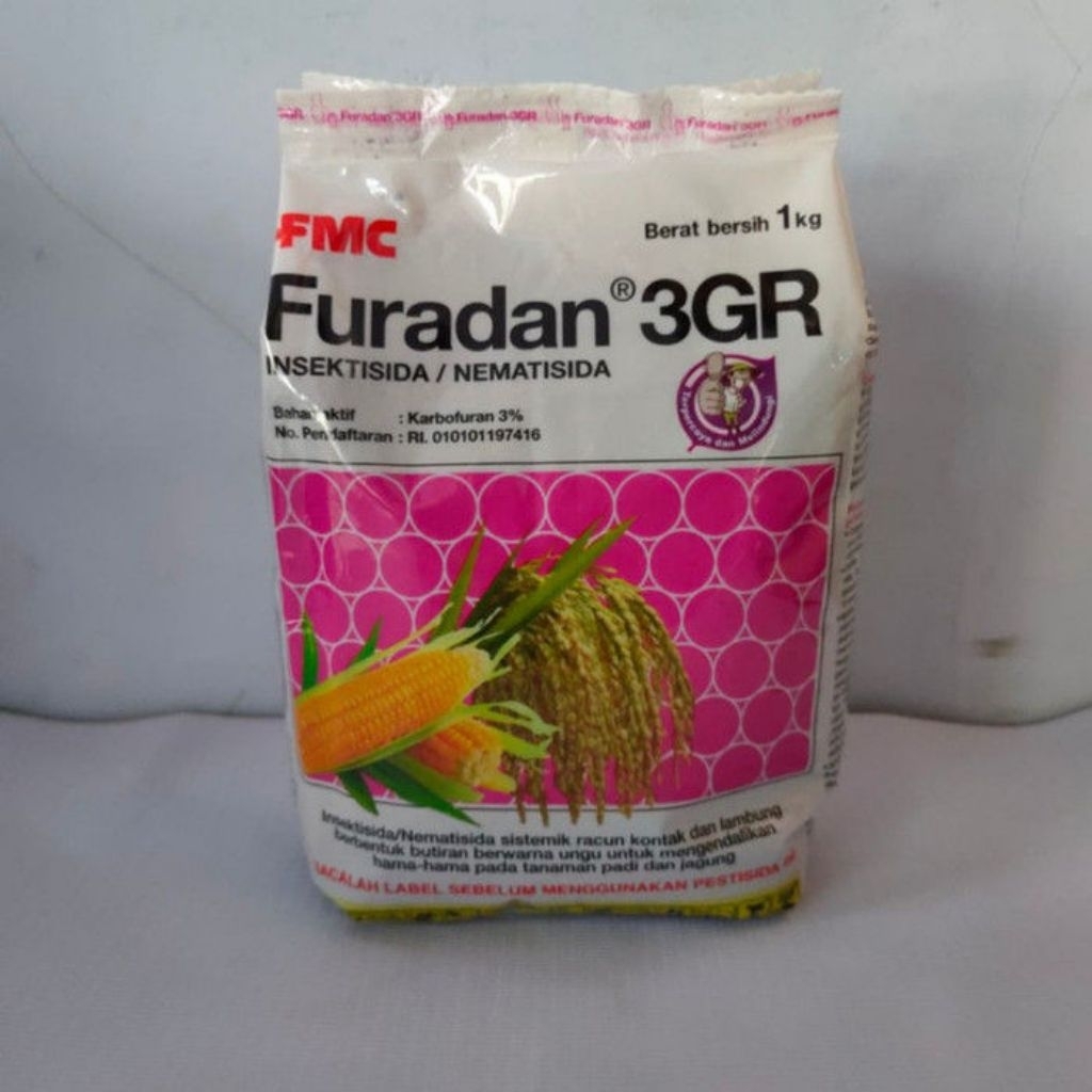 pupuk Furadan 3gr berat 1KG pemberantas hama tanaman padi, kentang, tomat, kapas, tembakau, cengkeh,