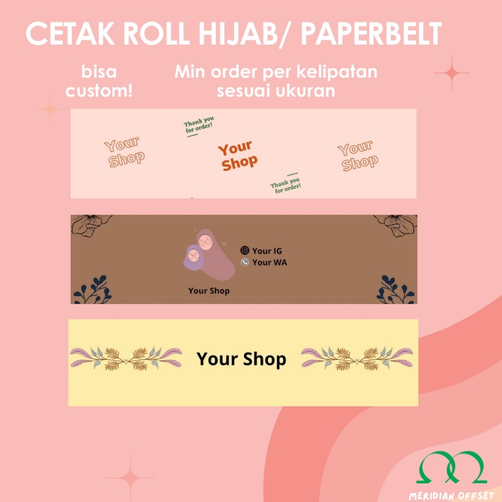 Cetak Paperbelt Sleeve Label Box Packaging Custom Print