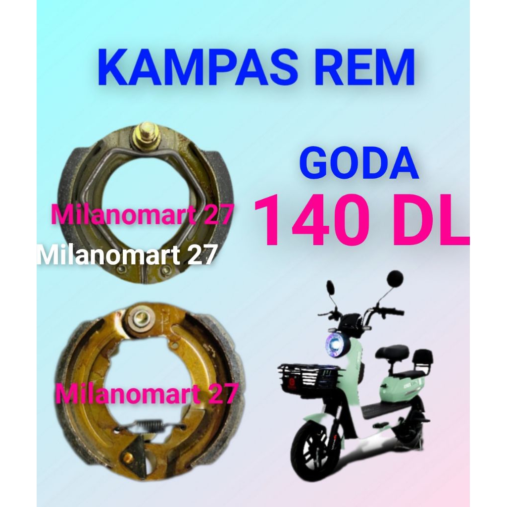 kampas rem goda 140 DL kampas rem sepeda listrik goda 140 da