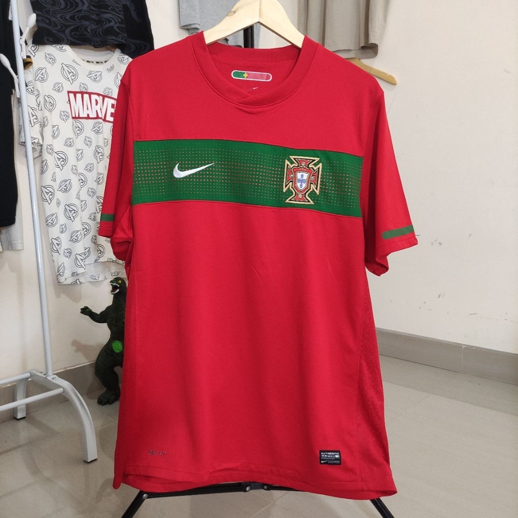 Kaos Jersey Bola Nike Portugal Home 2010 Size XL Original Authentic