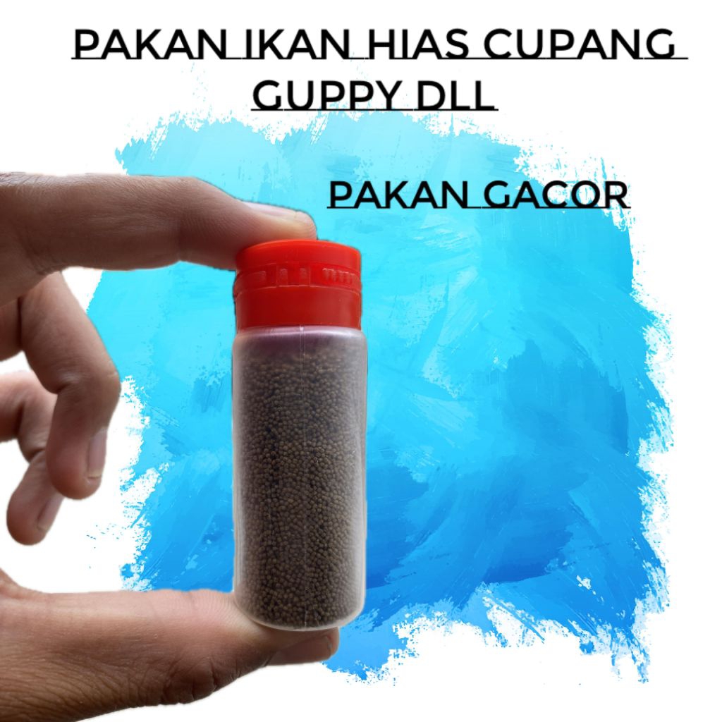 pakan ikan  cupang Guppy terbaik kemasan 15 grm