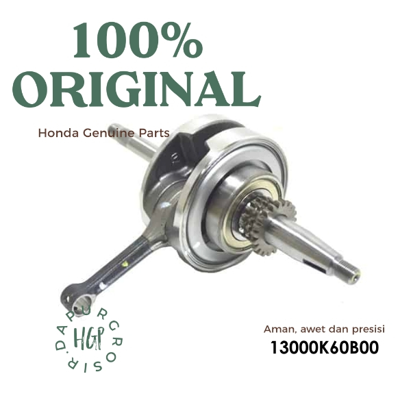 Kruk As K60 KZR Vario 125, Crankshaft Comp Original AHM - 13000K60B00