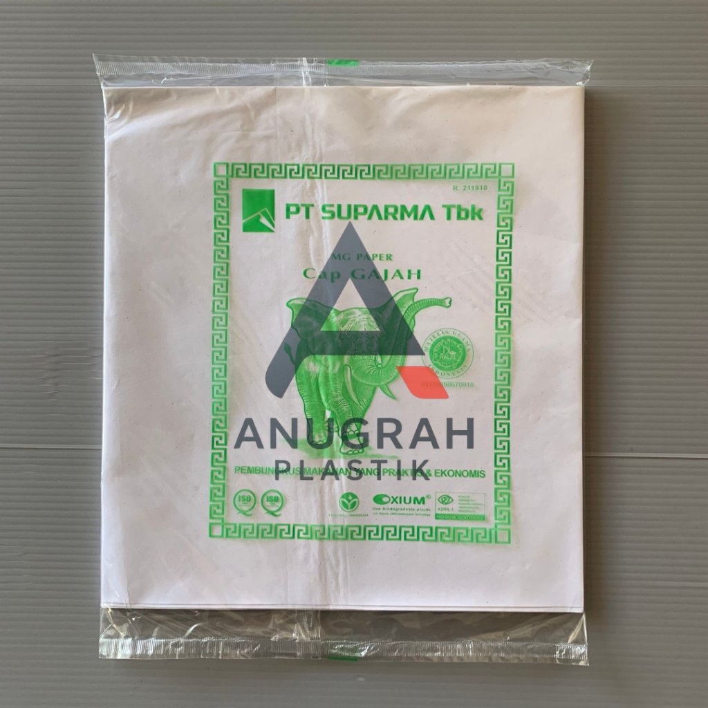 Anugrah Plastik Kertas Nasi KFC Merk Gajah | Kertas Pembungkus Nasi | Kertas Nasi Putih