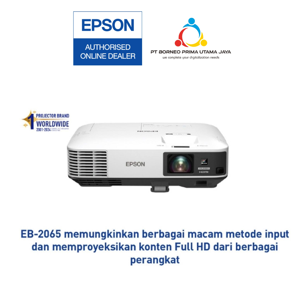 Epson Projector EB-2065 EB2065 2065 3LCD XGA 3LCD 5500 Lumens Resmi