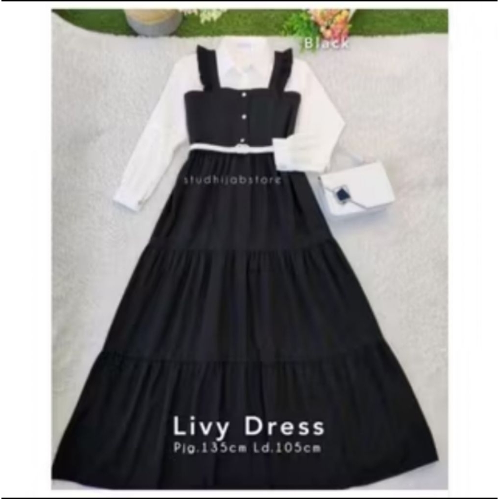 GAMIS WANITA LIVY DRESS /GAMIS REMAJA KOREAN STYLE 2025