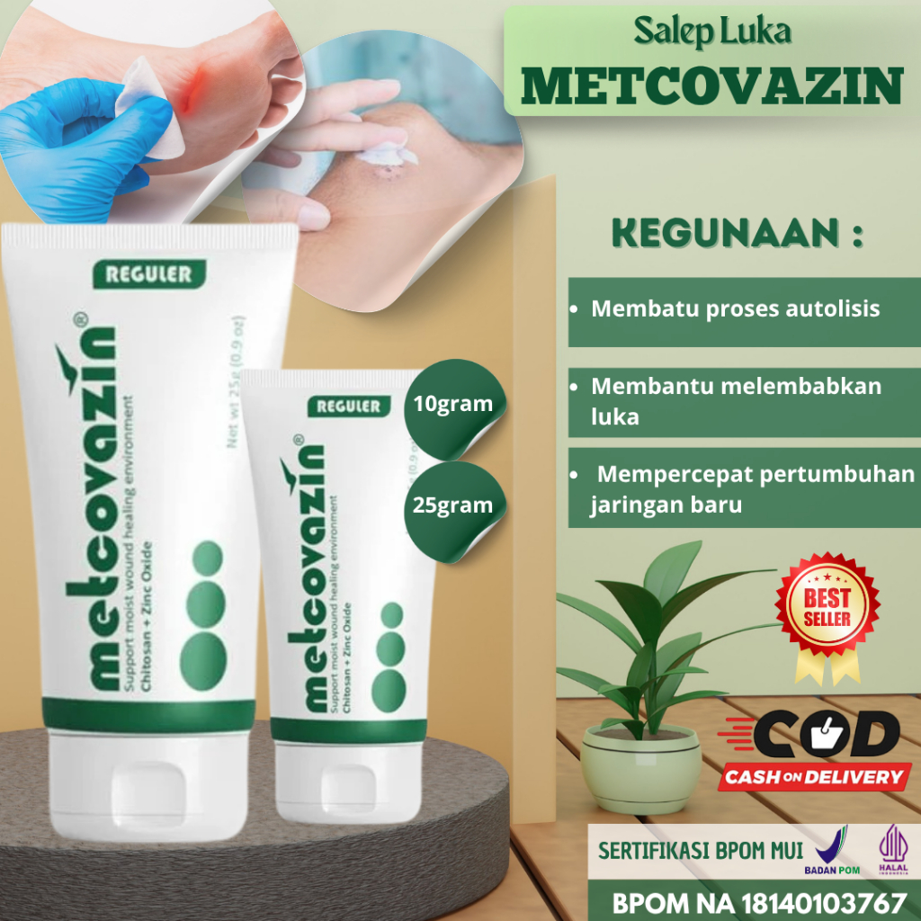 Obat Luka Diabetes Metcovazin 10gr – Krim Pengering Luka Bernanah