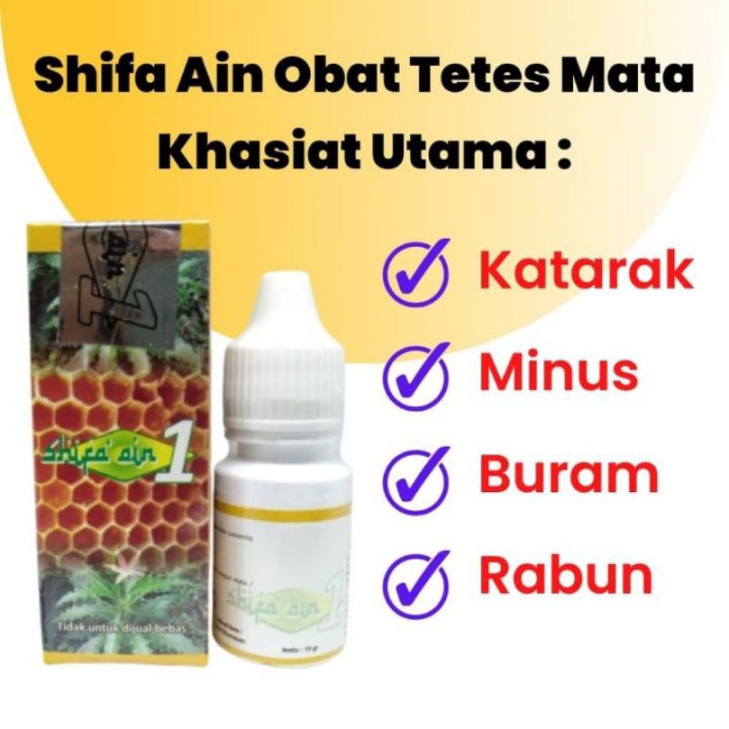 Shifa Ain 1 dan 2 Tetes Mata Herbal BPOM