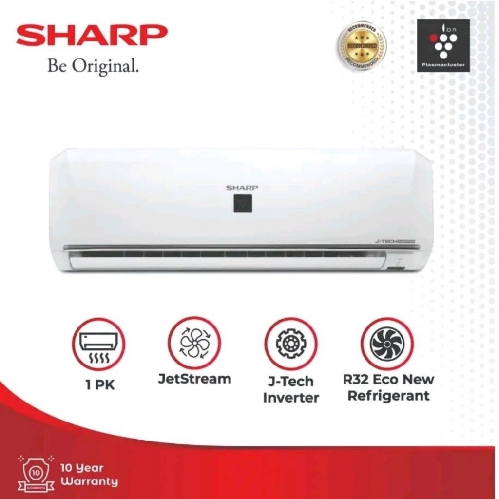AC 1pk Inverter Sharp AH-XP10UHY | 1 pk XP 10UHY R32 Plasmacluster premium led lighting