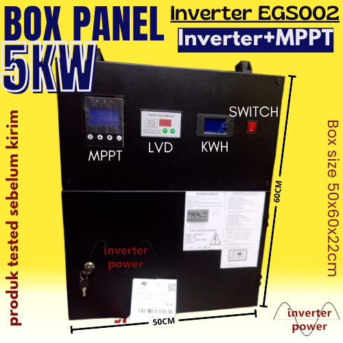 Box panel inverter paket lengkap trafo 5000W pure sine wave 5000w MPPT