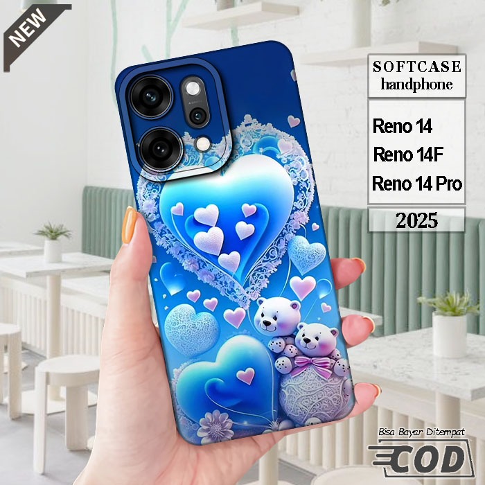 Case OPPO RENO 14  _OPPO RENO 14F  _OPPO RENO 14 PRO  _Casing silikon hitam bening Elastis keren