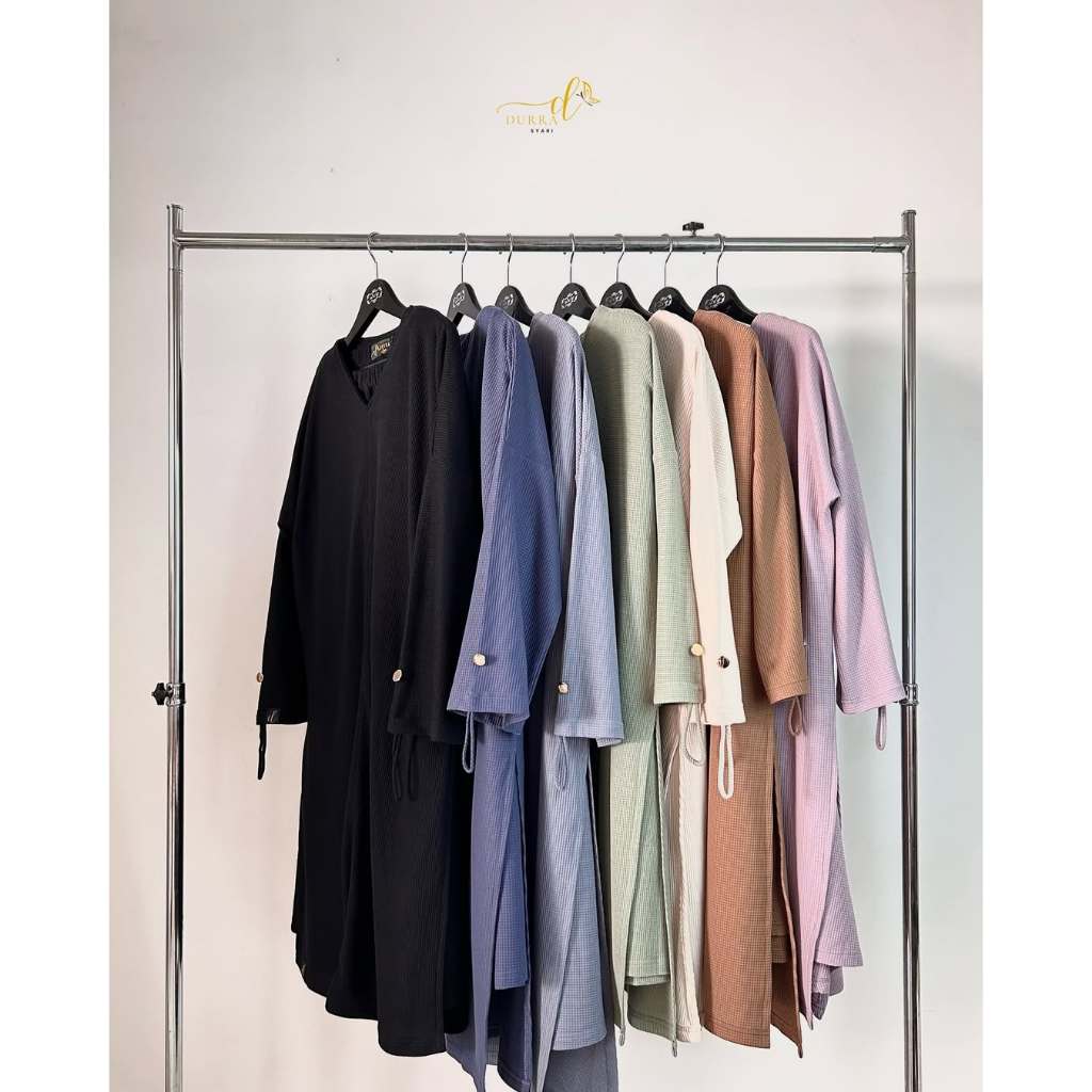 Tunik Syari | knit wafle premium | one set syari | Durra Syari