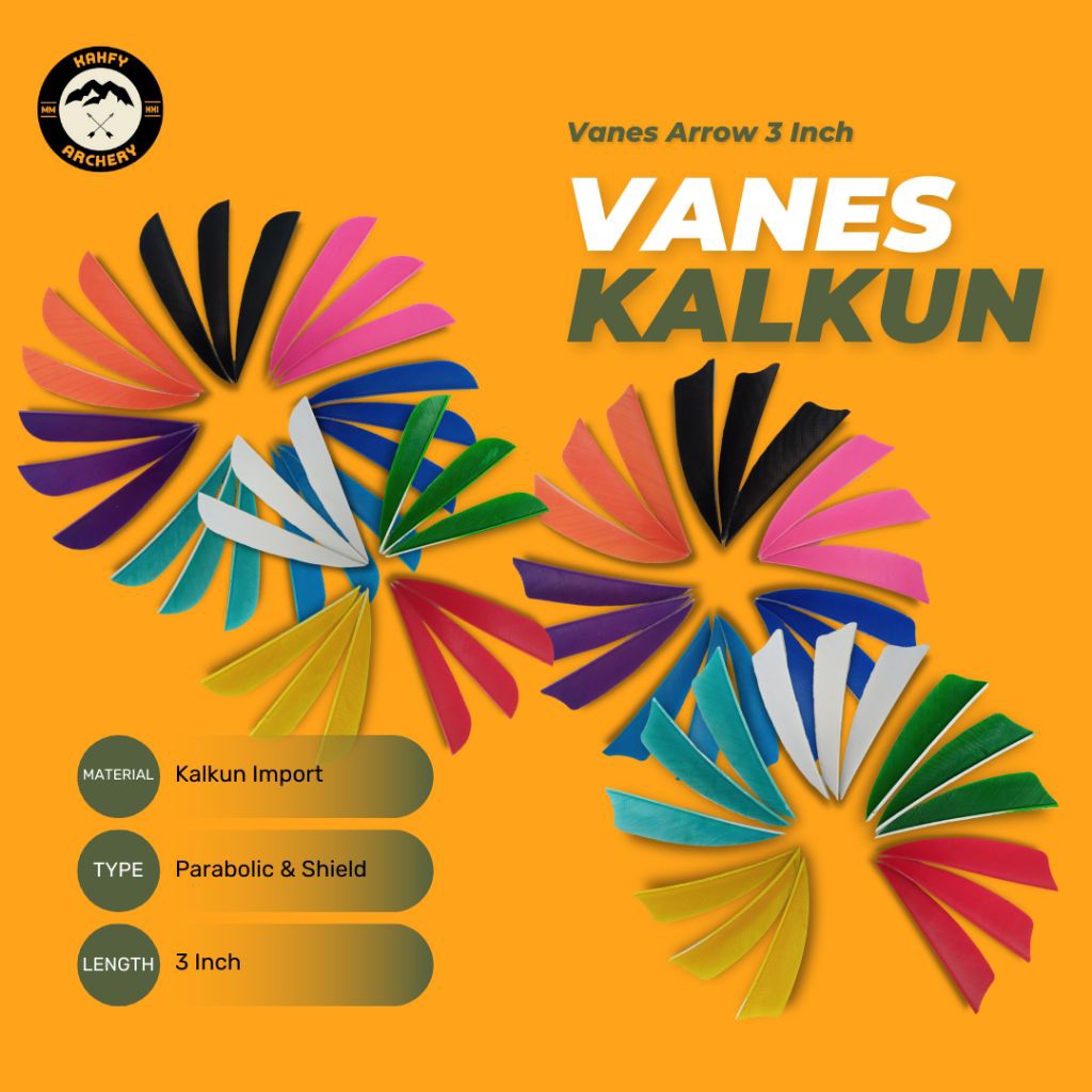 Vanes Kalkun Arrow 3 Inch Parabolic & Shield