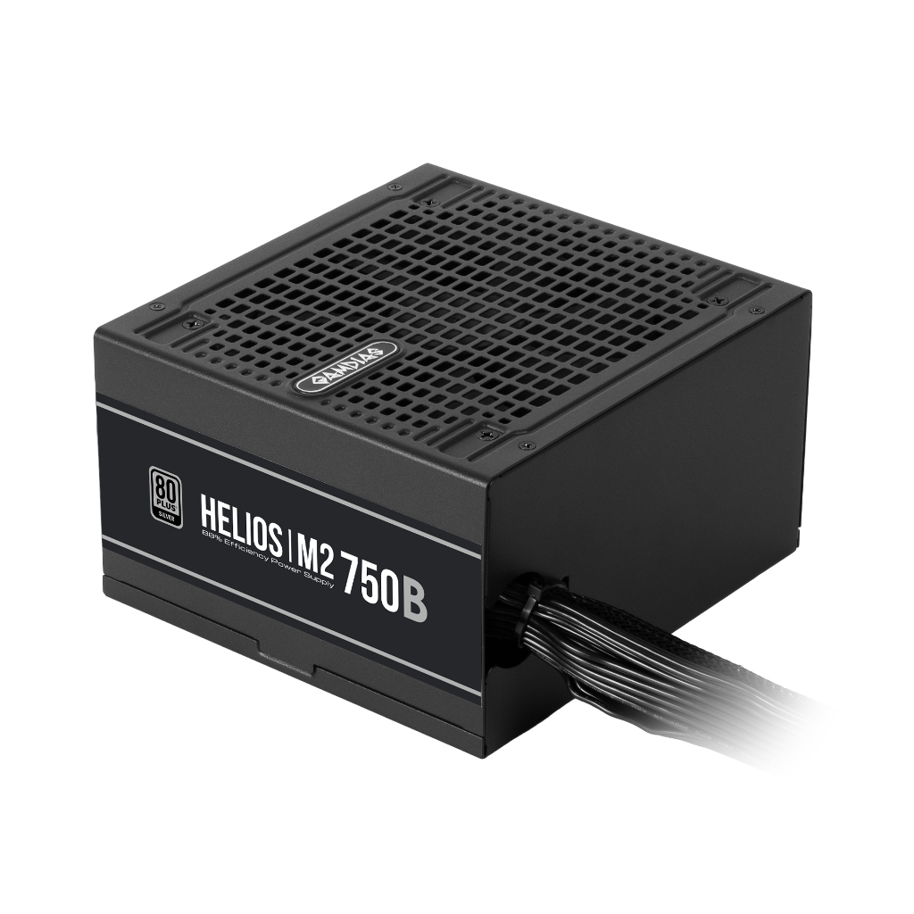 GAMDIAS Helios M2-750B 750W ATX3.1 PSU - Power Supply 750 Watt 80+ Silver