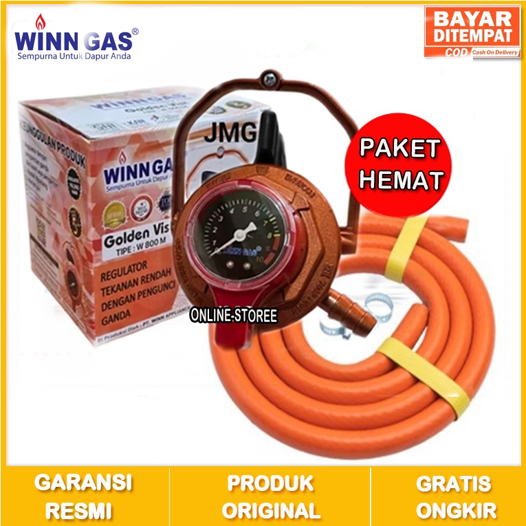 Regulator Winn gas W 800 M PREMIUM NUSANTARA Safety Plus Terbaik