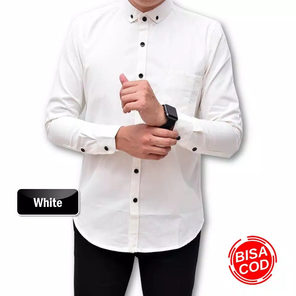 ''Kemeja Pria Polos Panjang - Kemeja Pria - Kemeja Polos Pria - Kemeja Polos - Kemeja Lengan Panjang