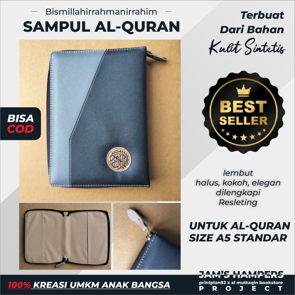 SAMPUL ALQURAN A5 Resleting cover quran jaket sleting untuk quran A5