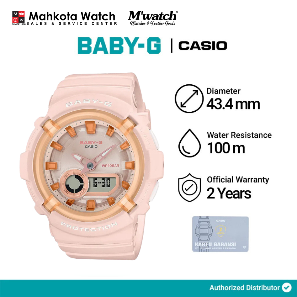 JAM TANGAN WANITA BABY-G BGA-280SW-4ADR ORIGINAL