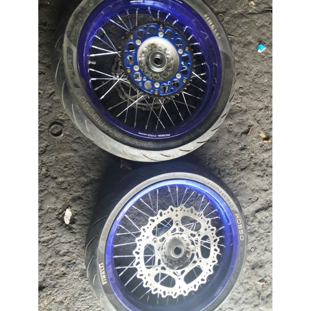 pelek,Supermoto yz 125,tromol original,ban firelli