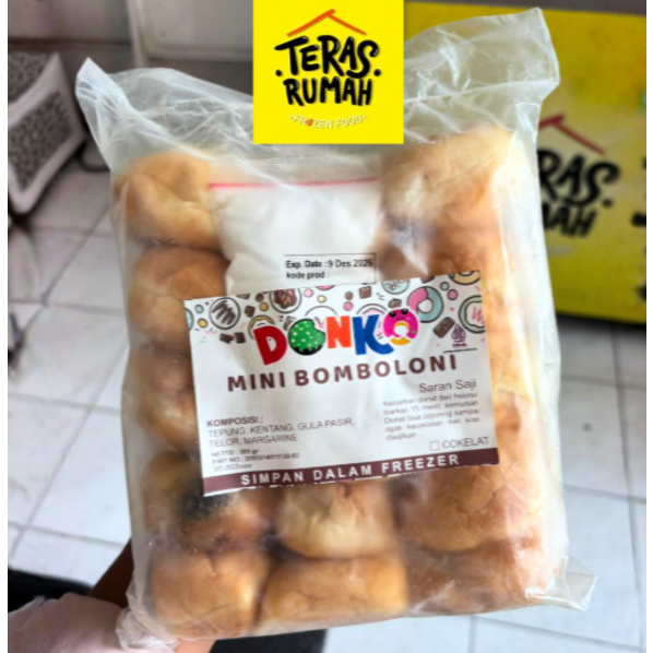 DONKO DONAT KENTANG BOMBOLONI MINI ISI COKLAT - 12px