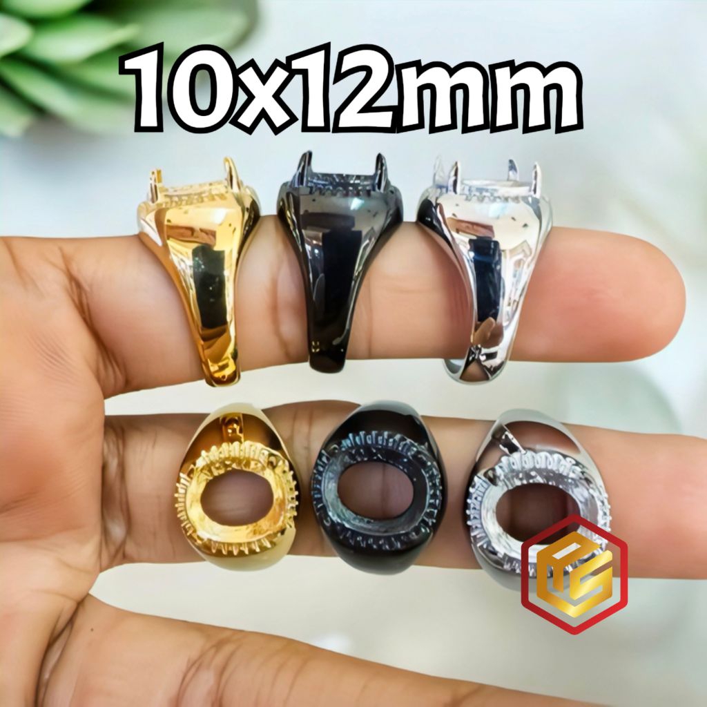 Ikatan Cincin Titanium Gigi 10x12mm - Ring