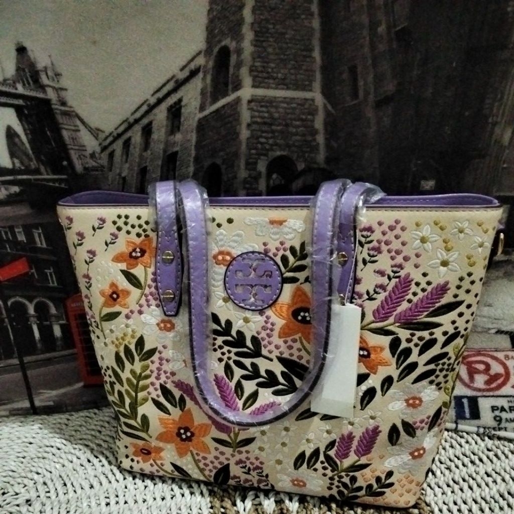 SALE Tas Tote TB Sling Full Bordir Bunga Setaman
