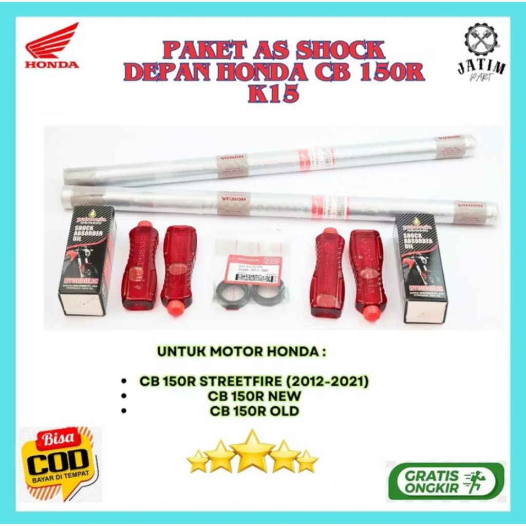 AS SHOCK DEPAN K15 ORI HONDA CB 150R STREETFIRE, BC 150R NEW, CB 150R OLD