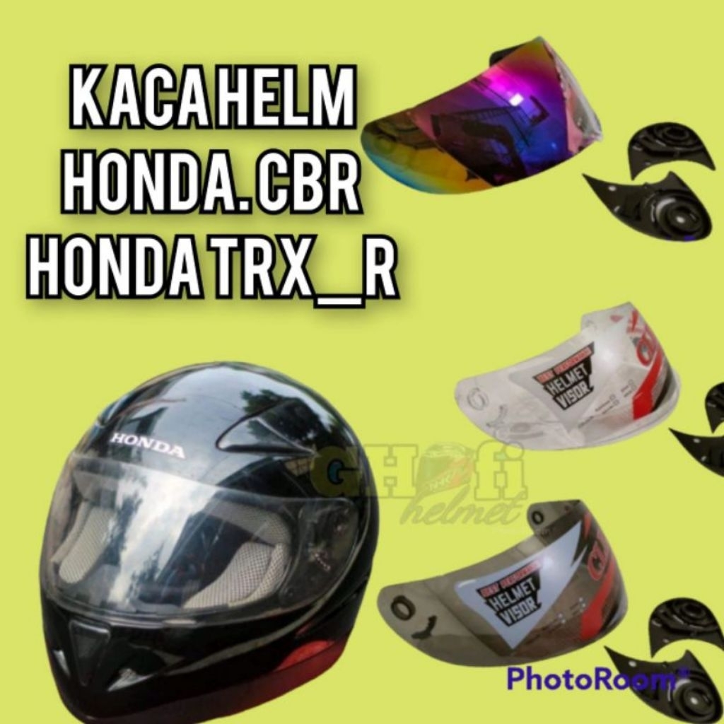 Kaca helm/ visor helm full face HONDA TRX- R Ninja Kawasaki  BMC Blade 200 star MDS sparta TRX stand