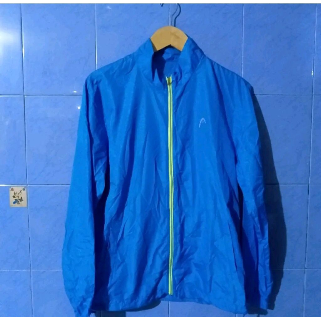 winbreaker brand head biru Sport