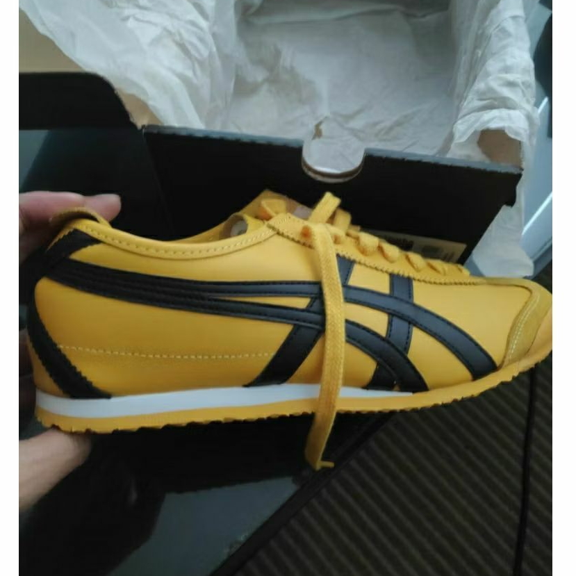 onitsuka Tiger Mexico 66 DL408 yellow black ORI authentic size 9 US 42.5 eur 8UK 27cm kuning hitam u