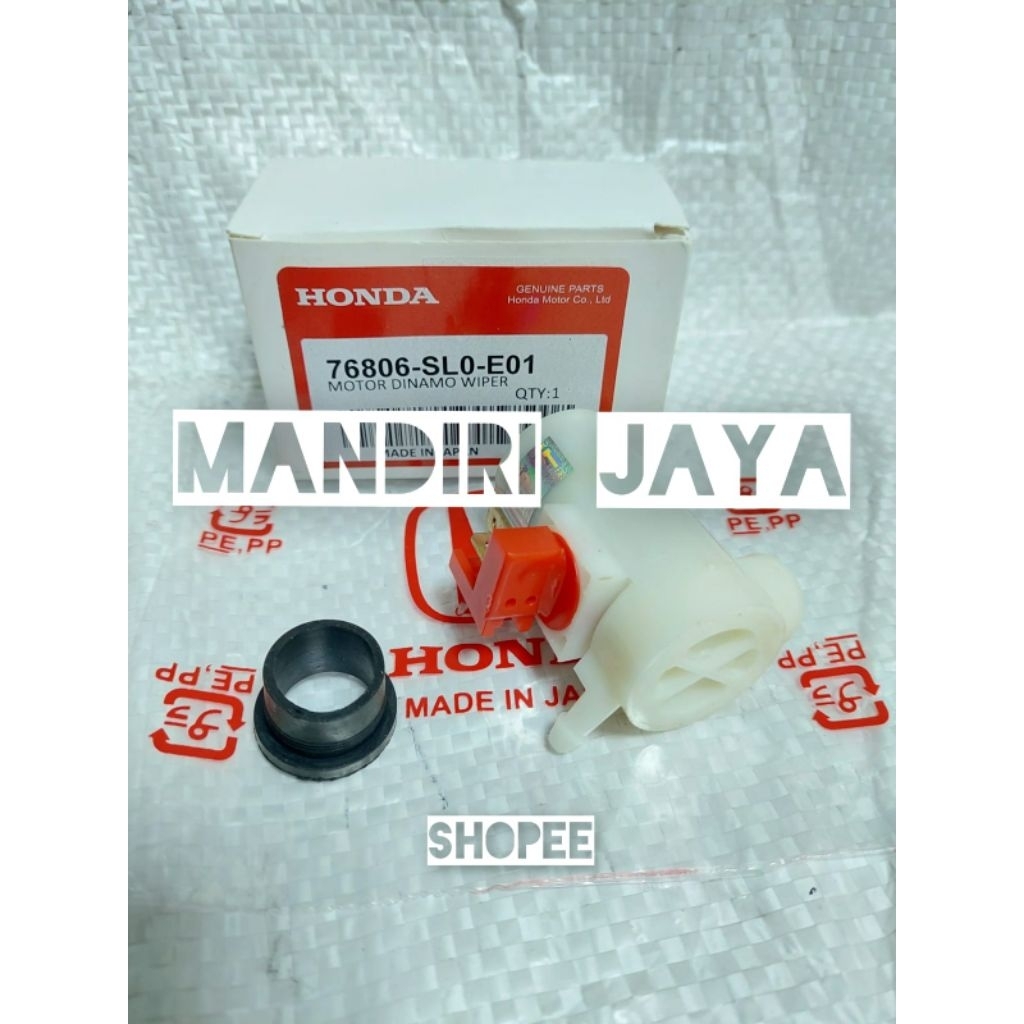 Washer Pump Dinamo Motor Tabung Air Wiper Honda Jazz Idsi Vtec Ori