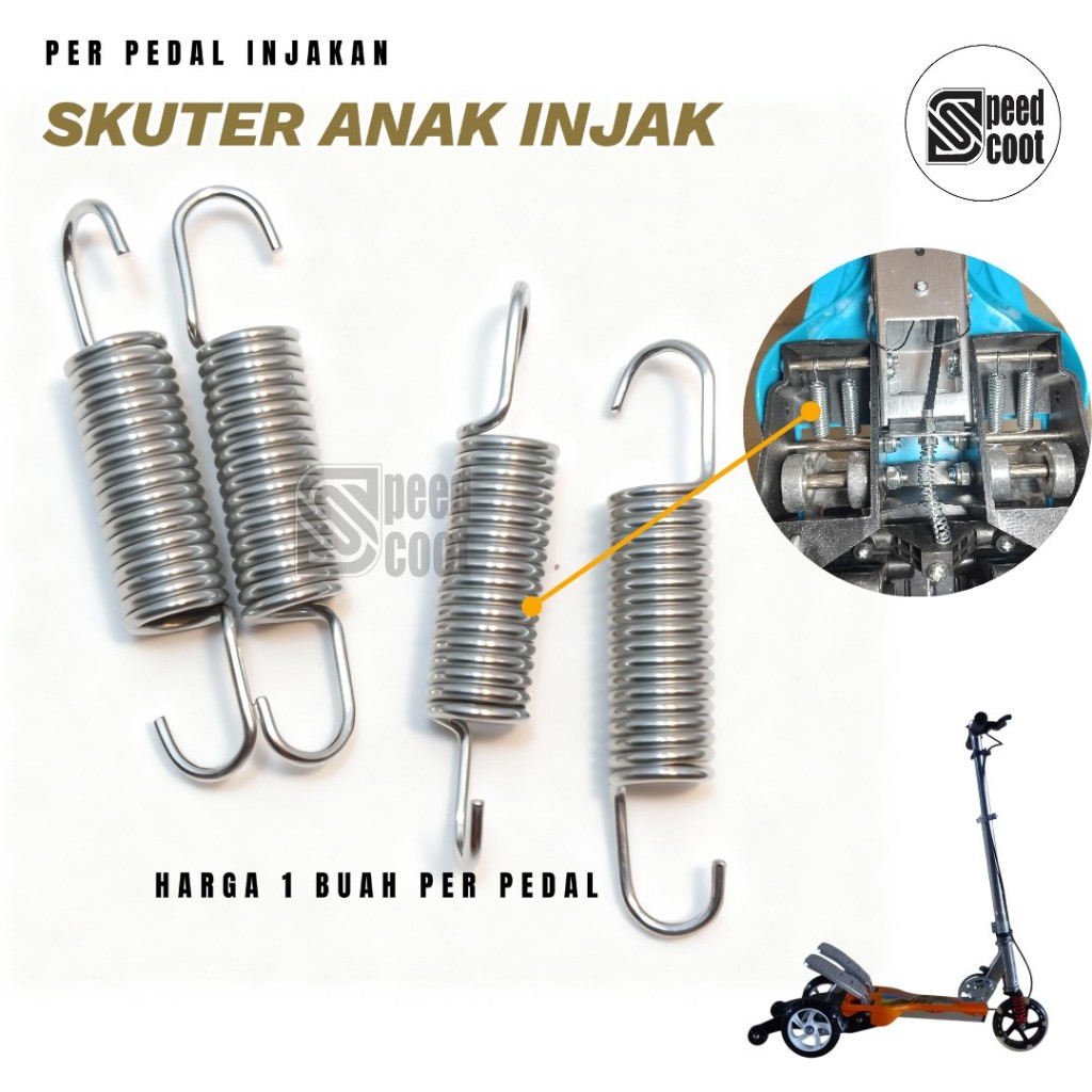 Per Pedal Skuter Anak Pedal Injak Roda 3 Cocok untuk Semua Merk Skuter Model Pedal Injak