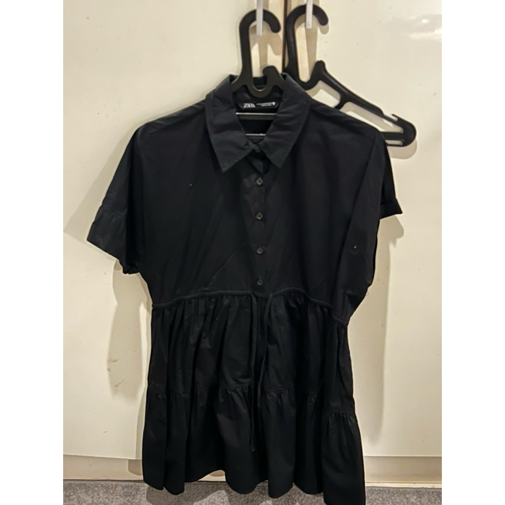 Zara Black Shirt-Dress