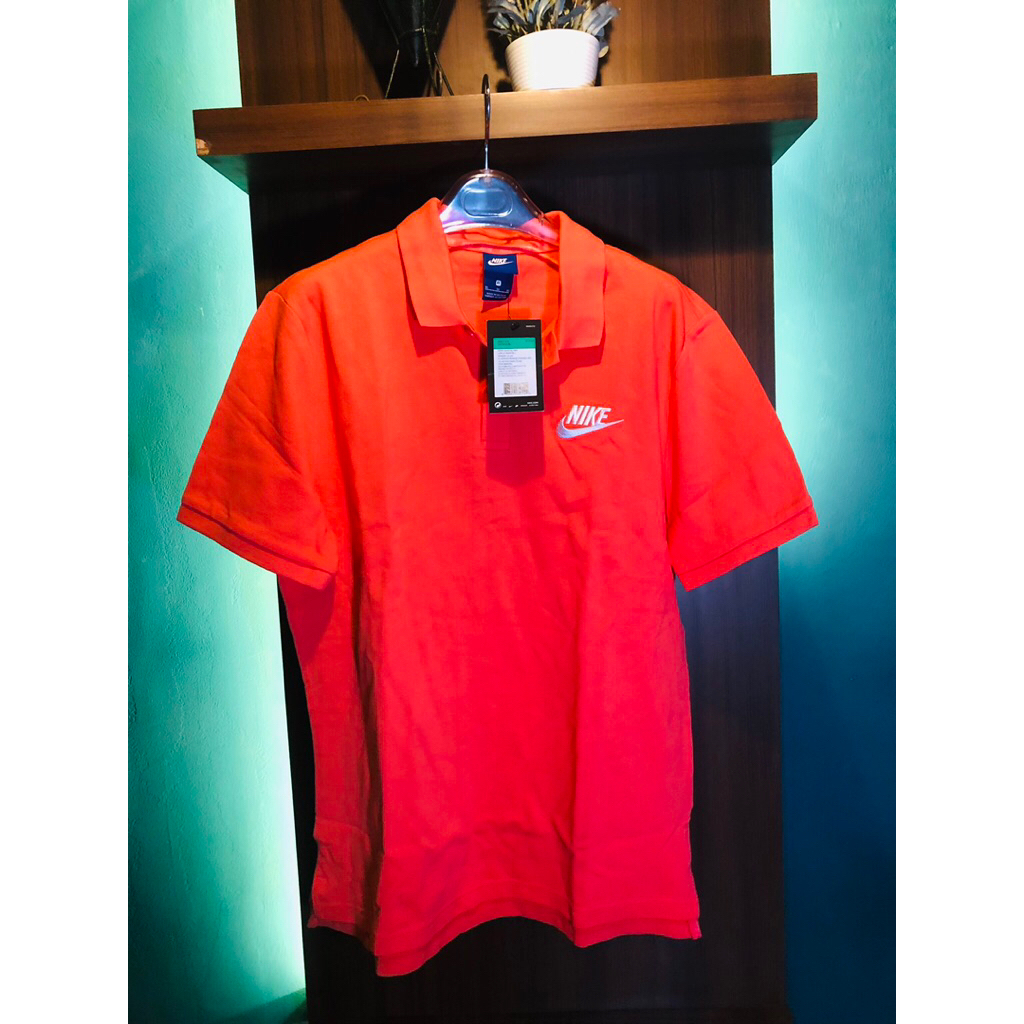 Nike Polo Shirt Kaos Polo Nike Orange Colour Size XL BNWT