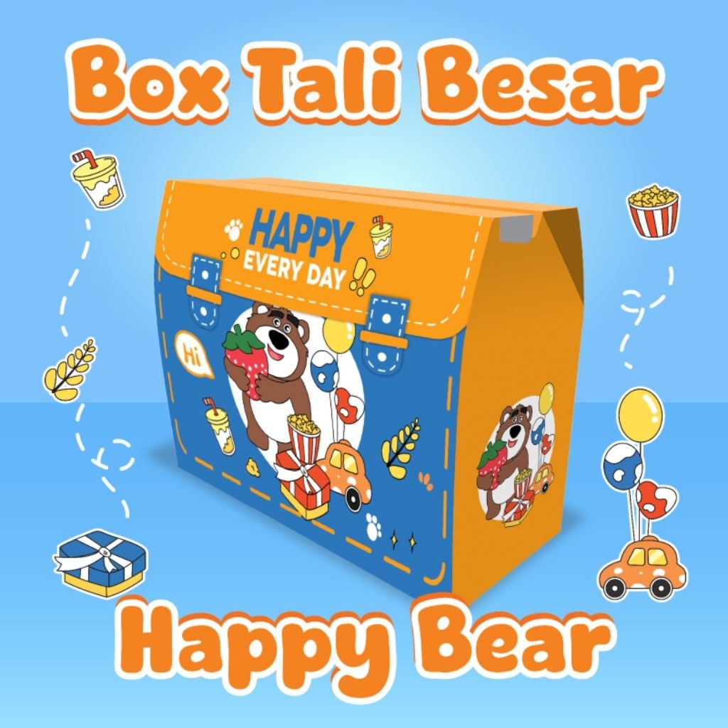 (ISI 5) Paperbag Tali Ulang Tahun / Tas Kado Hampers Sovenir Motif / Goodie Bag Sanrio Lucu / Snack 