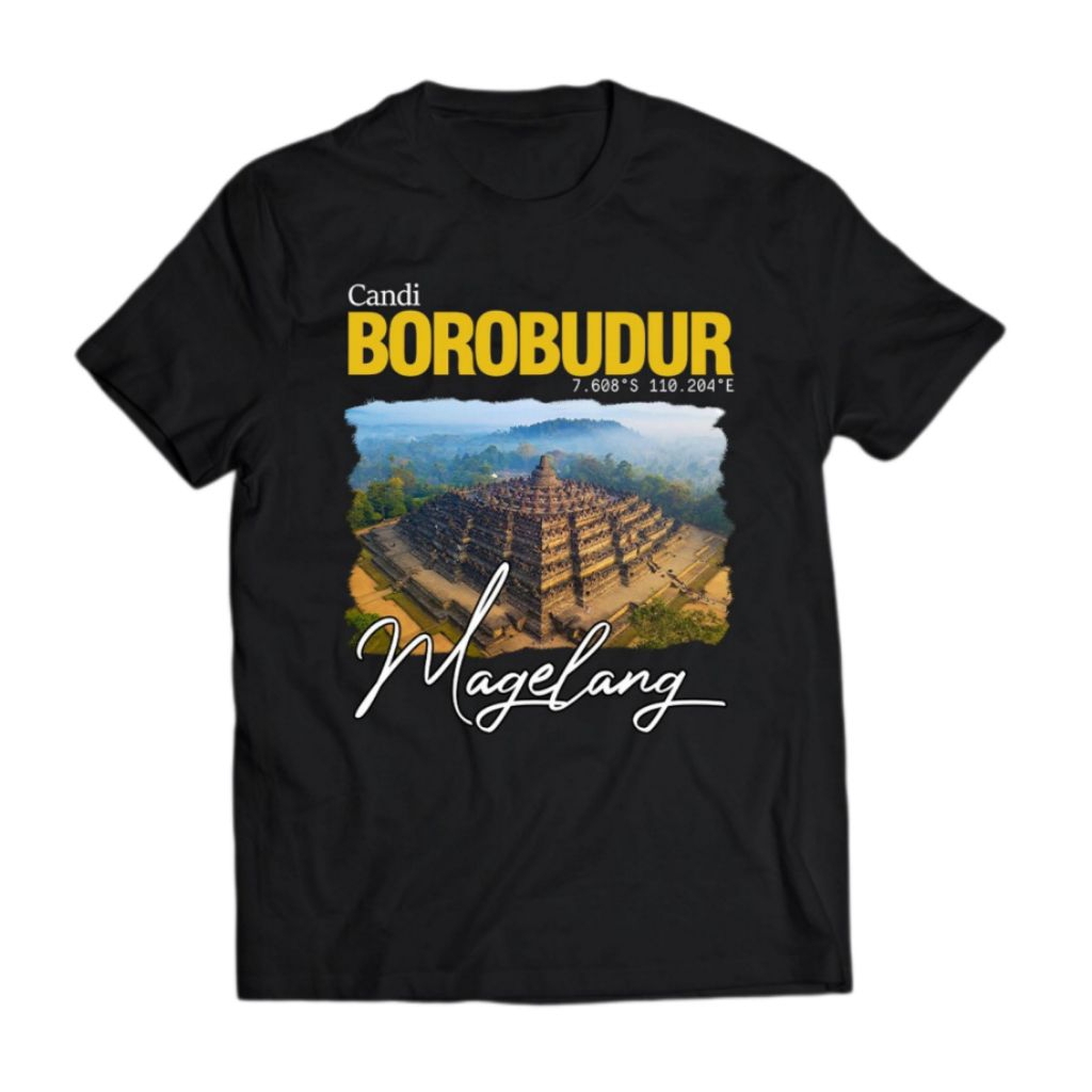 KAOS TSHIRT SOUVENIR BOROBUDUR MAGELANG