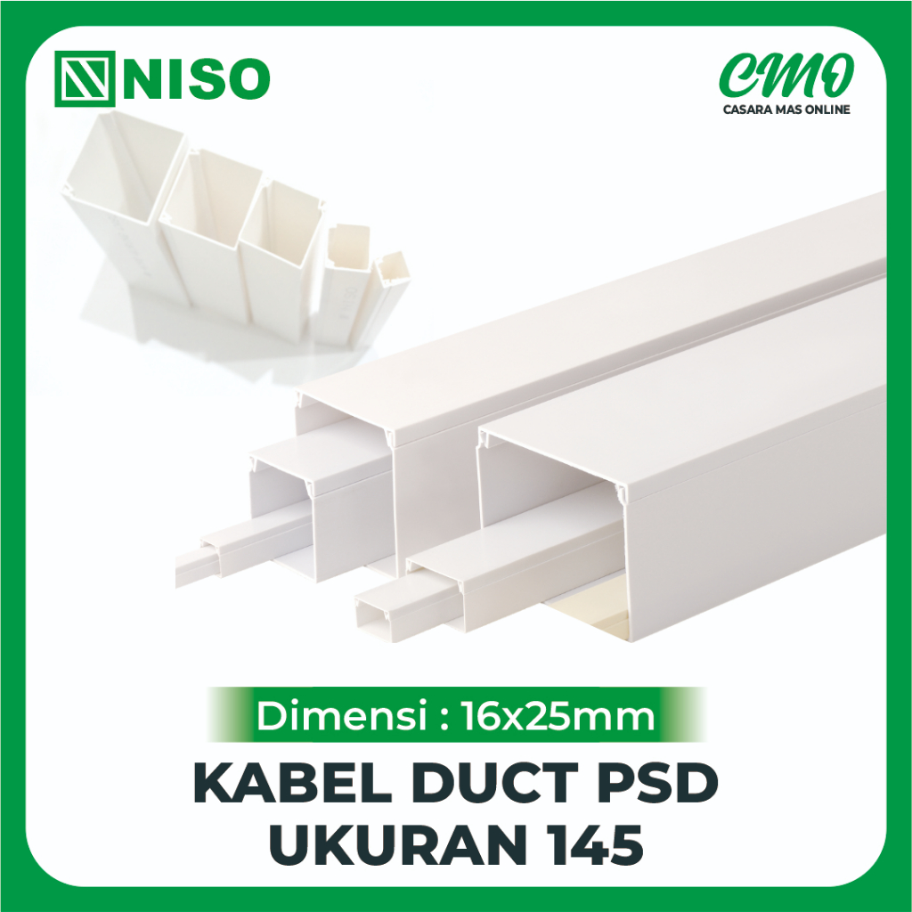 Kabel duct PSD NISO 16x25 mm (145CM) kabel duct tray pelindung kabel