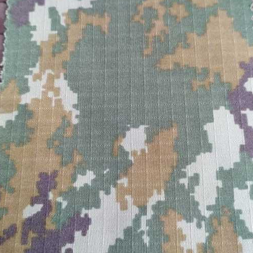 Kain Loreng TNI Sage Green Terbaru - Meteran Bahan Katun Reapstok yang Tahan Lama