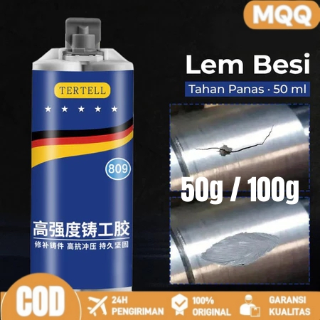 Lem AB Besi Super Kuat Tahan Panas Perekat Logam Kuat Seraguna Untuk Perbaikan Tangki Pipa Radiator 
