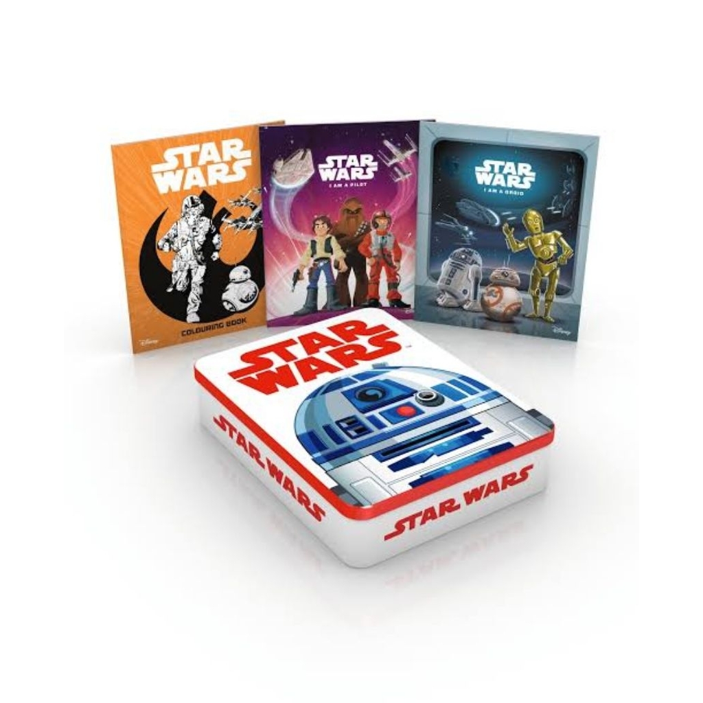 Star Wars Astro Tin Steelcase With 3 Story Books