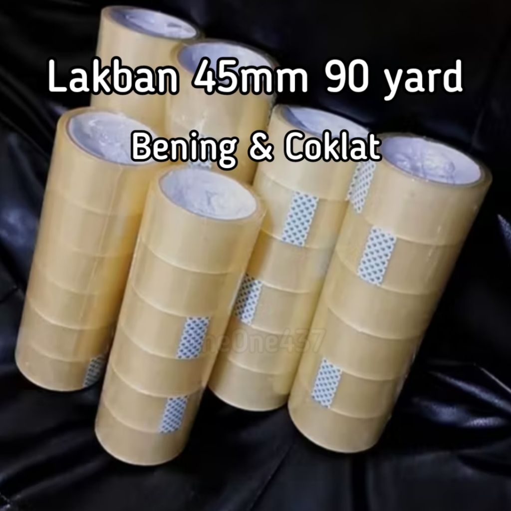 LAKBAN BENING 45MM*90 YARD/LAKBAN 2 INCH X 90 YARD/LAKBAN 45 MM 90YARD 2INCH/LAKBAN BENING/COKLAT 45