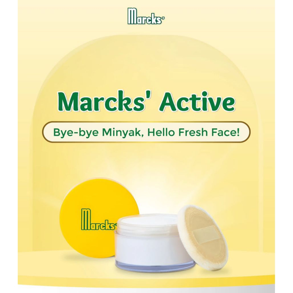 marcks active invisible/ bedak marcks tabur 20gr ed 2027