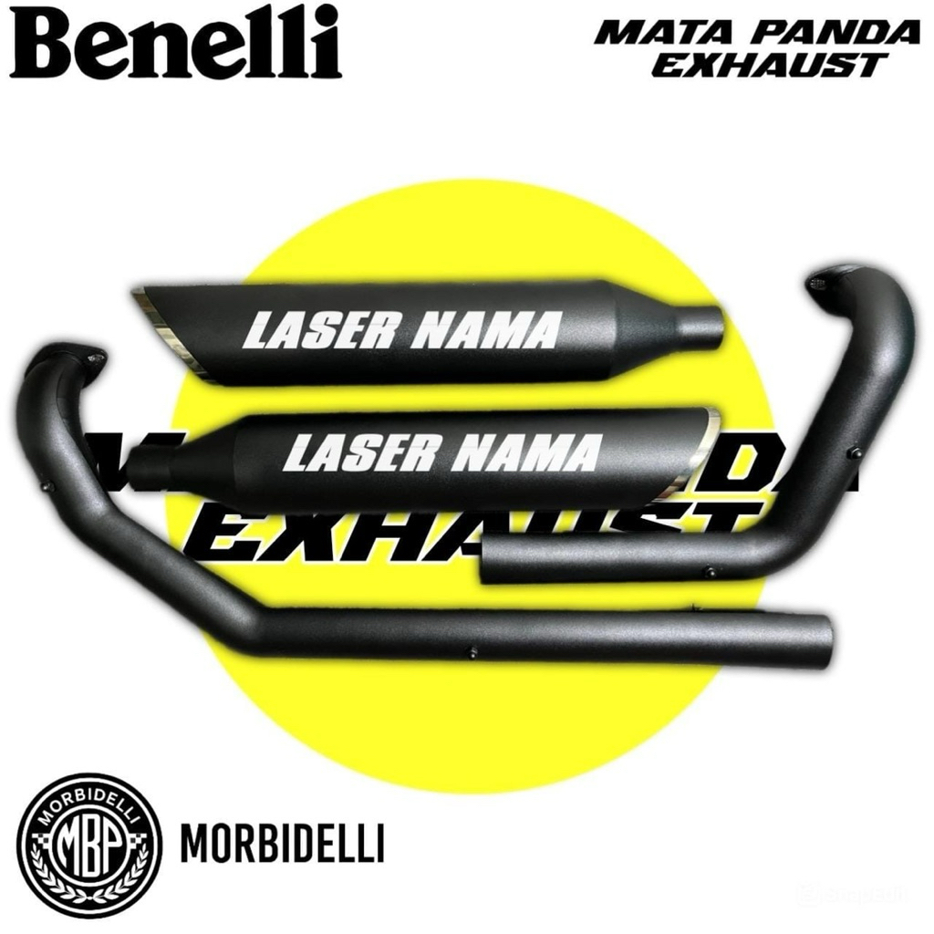 Knalpot Racing Morbidelli C252V Kanan Kiri Tipe S-01 Blarr Blarr