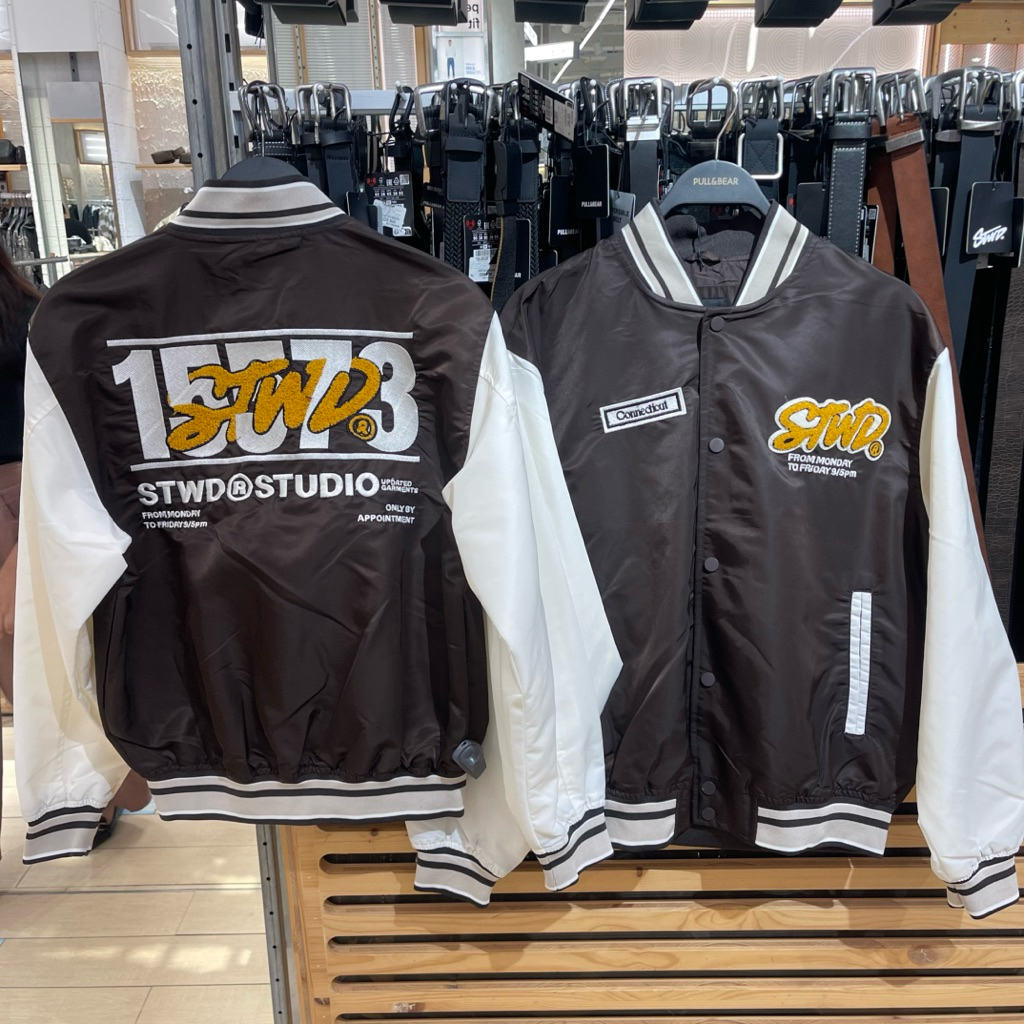 Jaket Varsity Stwd PULL&BEAR MEN Jastip (jasa titip)