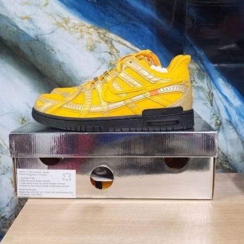 SEPATU NIKE AIR RUBBER DUNK LOW OFF WHITE UNIVERSITY GOLD