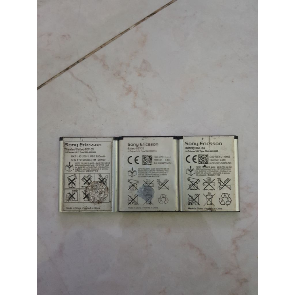 baterai Sony Ericsson BST-33 original copotan