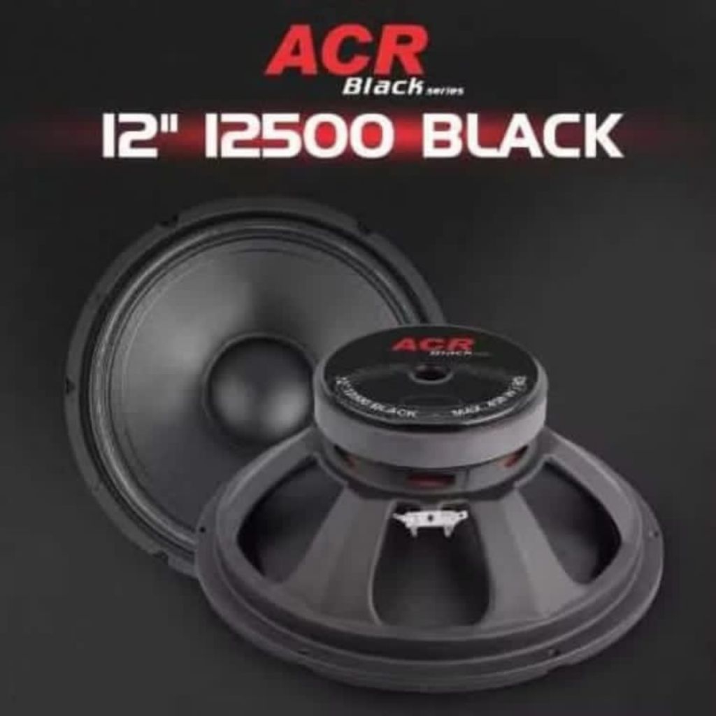 Speaker ACR 12 Inch 12500 Black – Woofer & Subwoofer Power 450 Watt, Suara Bass Mantap 8 Ohm